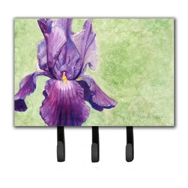 Carolines Treasures TMTR0234TH68 Purple Iris by Malenda Trick Leash or Key Holder TMTR0234TH68 - main